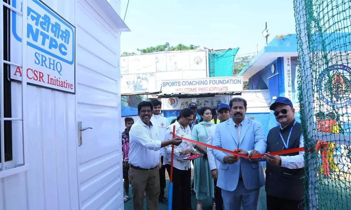 NTPC SRHQ Donates Portable Toilets to SCF Hyderabad on Its Raising Day