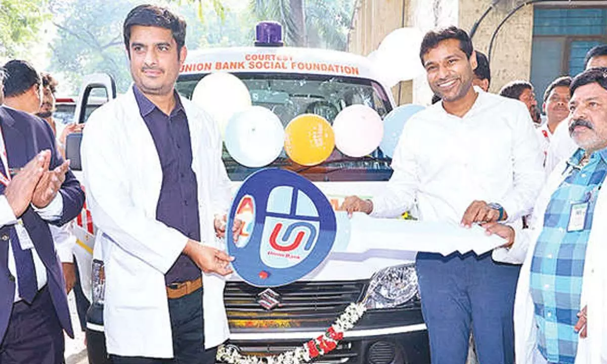 Union Bank provides ambulance to government hospital