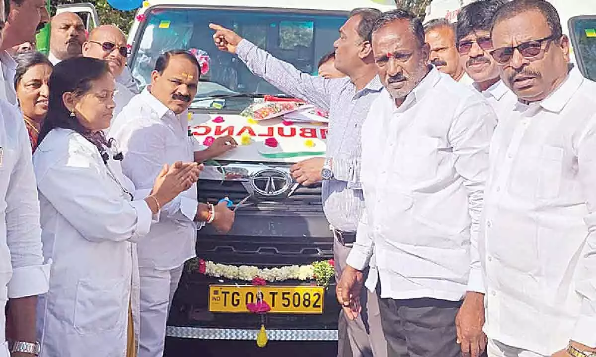 MLA Veerlapalli launches ambulance service