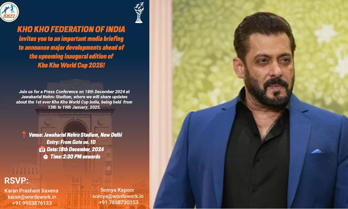 Salman Khan Chosen as Brand Ambassador for First Kho Kho World Cup 2025