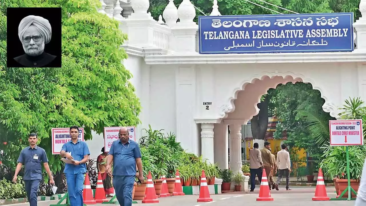 Telangana Assembly to honor former PM Manmohan Singh