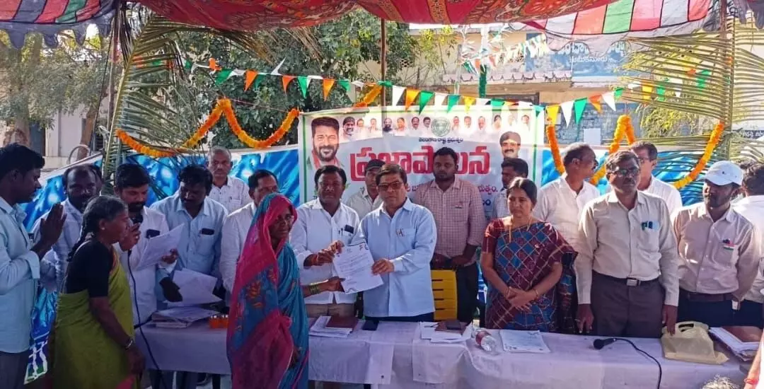 Alampur Market Yard Chairman Doddappa Attends Launch of Welfare Schemes by Telangana Congress Government