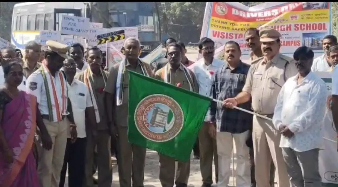 Awareness Rally Held in Gadwal for Road Safety Month