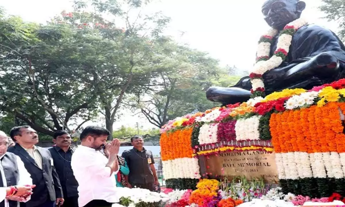 CM Revanth Reddy to Honor Mahatma Gandhi at Bapu Ghat, Meet HMDA Officials