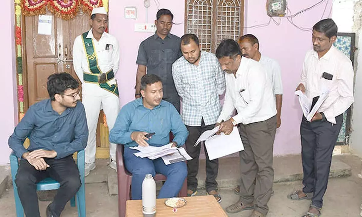 Collector reviews beneficiary identification process in villages