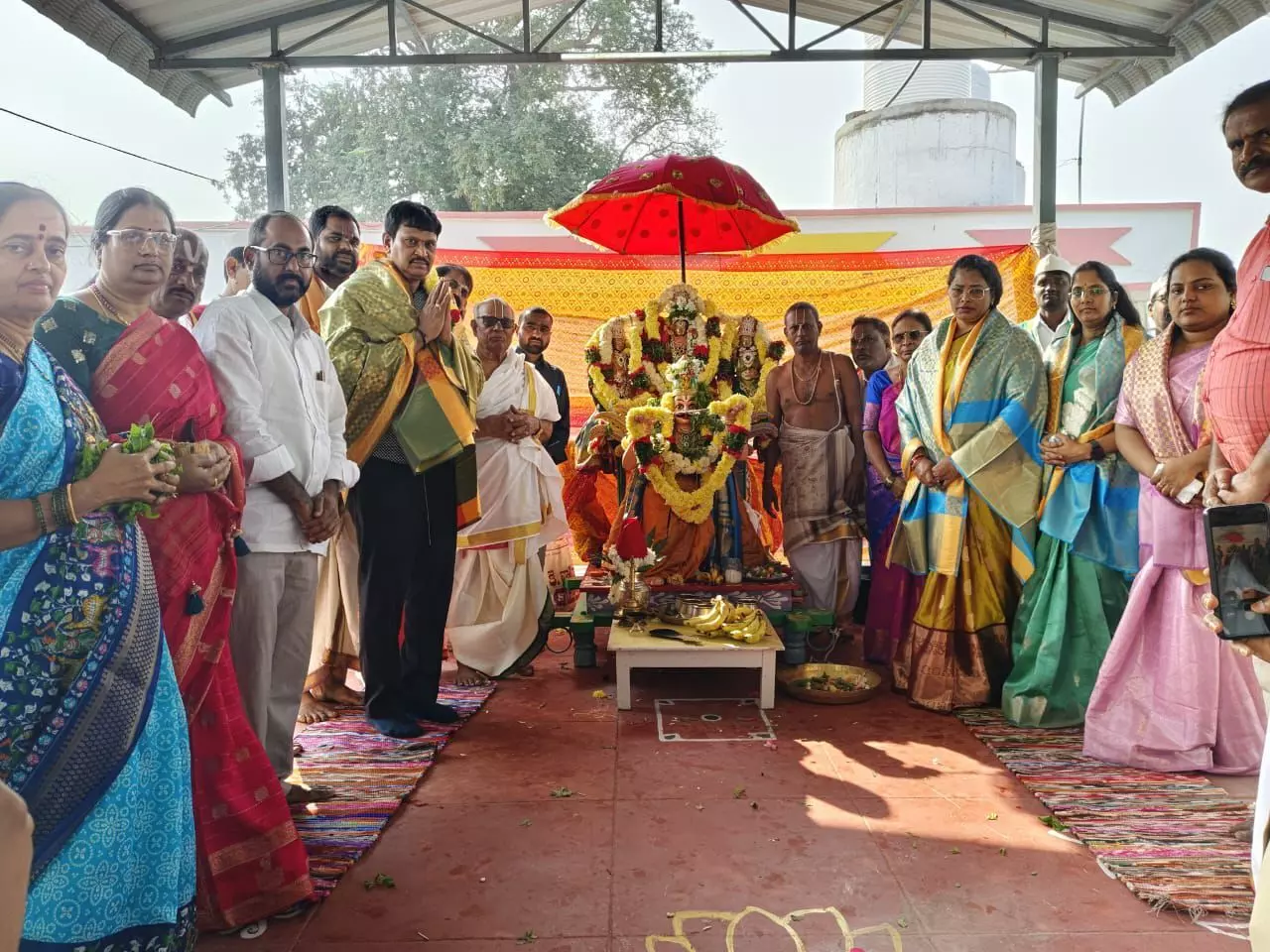 Crowds of devotees visit temples in Nagar Kurnool for Vaikunta Ekadashi