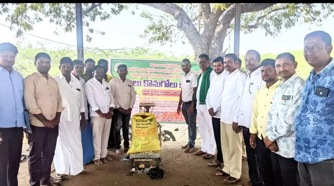 Farmers Encouraged to Use Red Gram Procurement Centers in Alampur