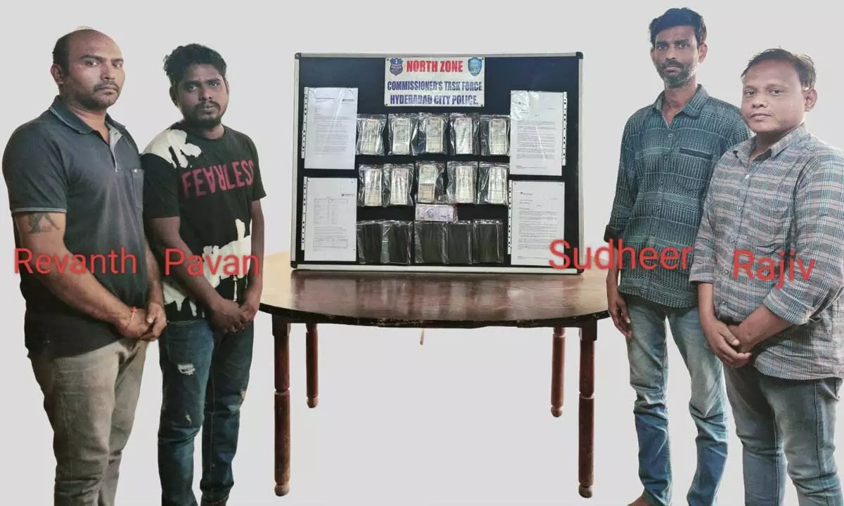 Four Held for Scamming Job Seekers of Rs 26.25 Lakhs