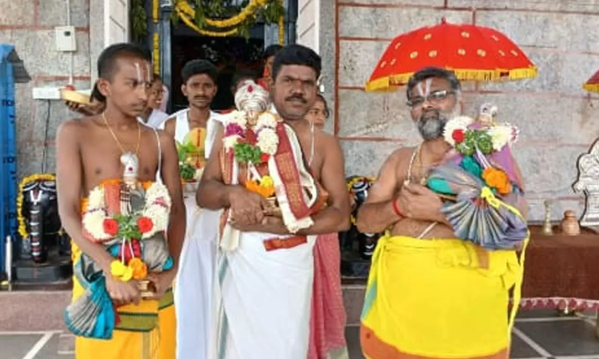 Grand Celebration of Dhanvantari Venkateswara Swamy Wedding