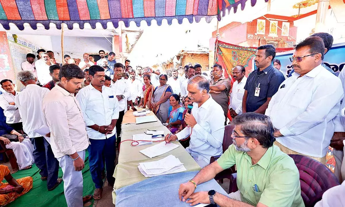 Harish Rao claims Congress gained power through lies