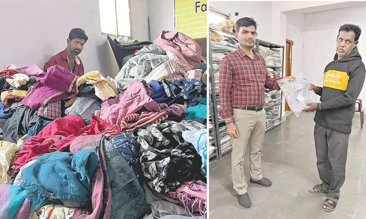 Kapda Bank providing clothing to those in need