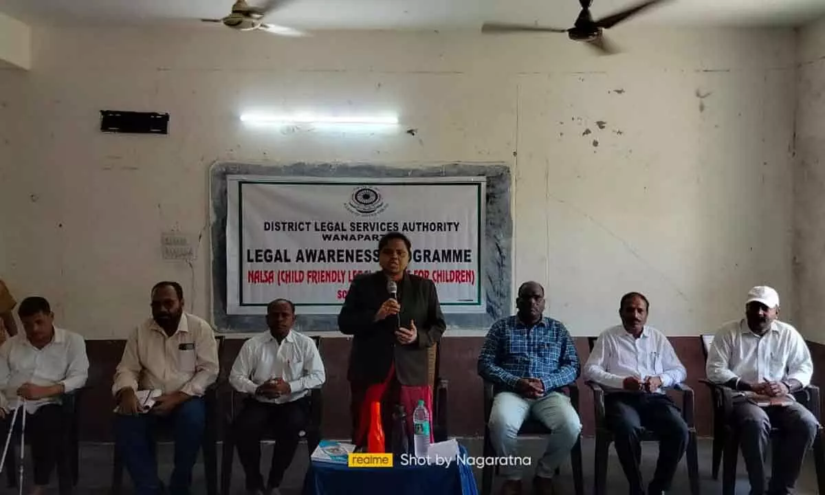 Legal Awareness Seminar Organized at Jyothibapule Residential High School, Wanaparthy