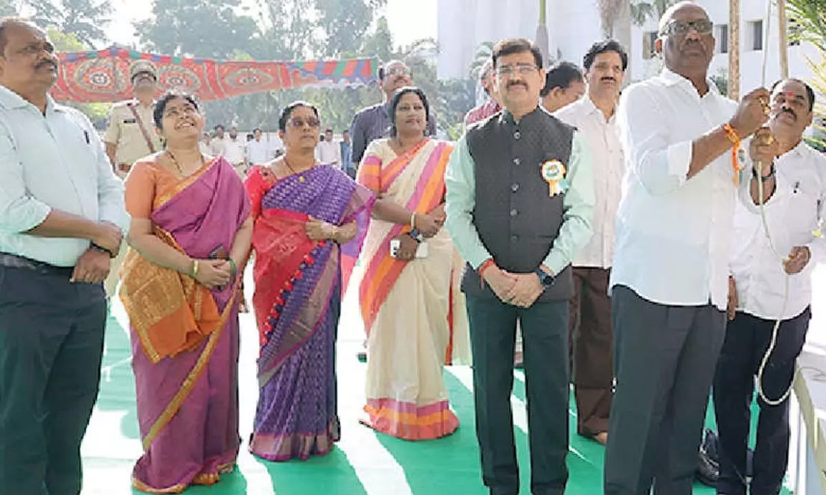 Republic Day celebrated at Bus Bhavan