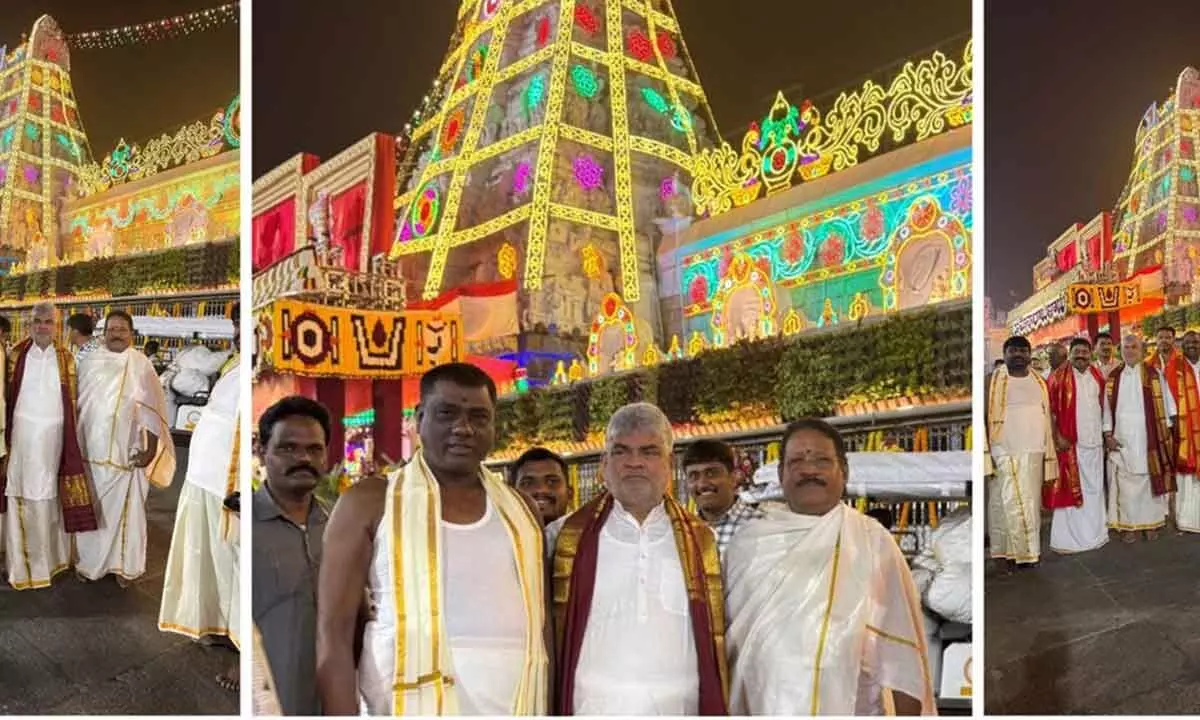 Telangana Assembly Speaker Visits Tirumala for Vaikuntha Ekadashi