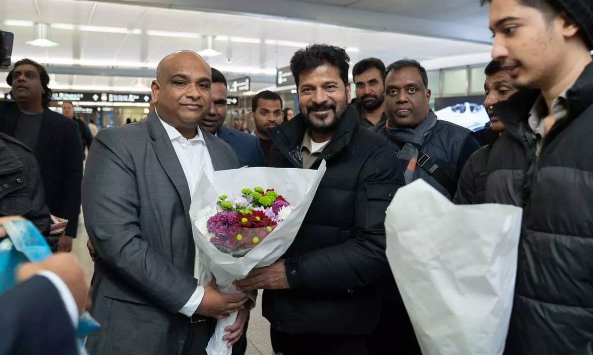 Telangana CM Revanth Reddy greeted warmly at Zurich Airport before WEF Summit