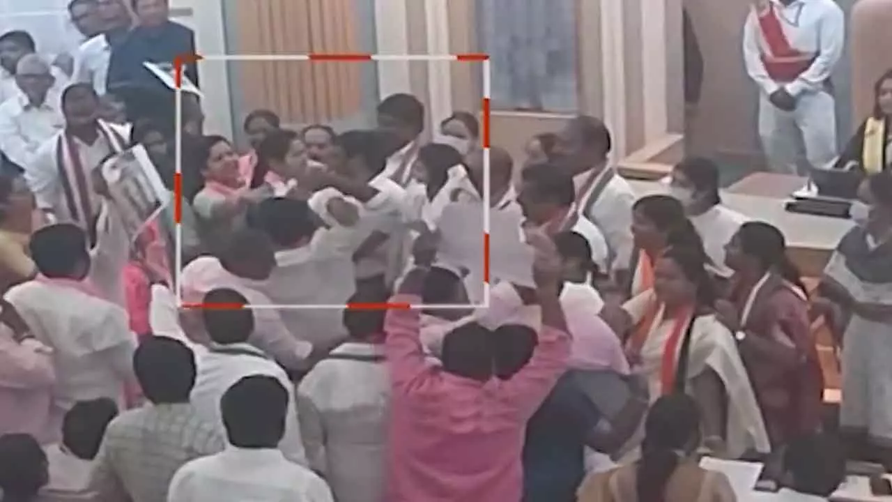 Tensions Rise as BRS and Congress Members Clash at GHMC Council Meeting