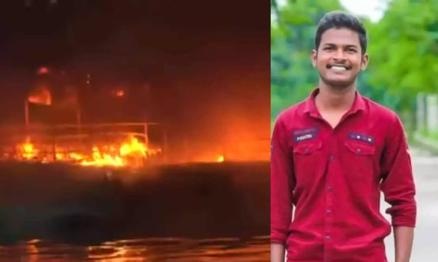 Youngster Missing After Fire Incident on Hussain Sagar Boat