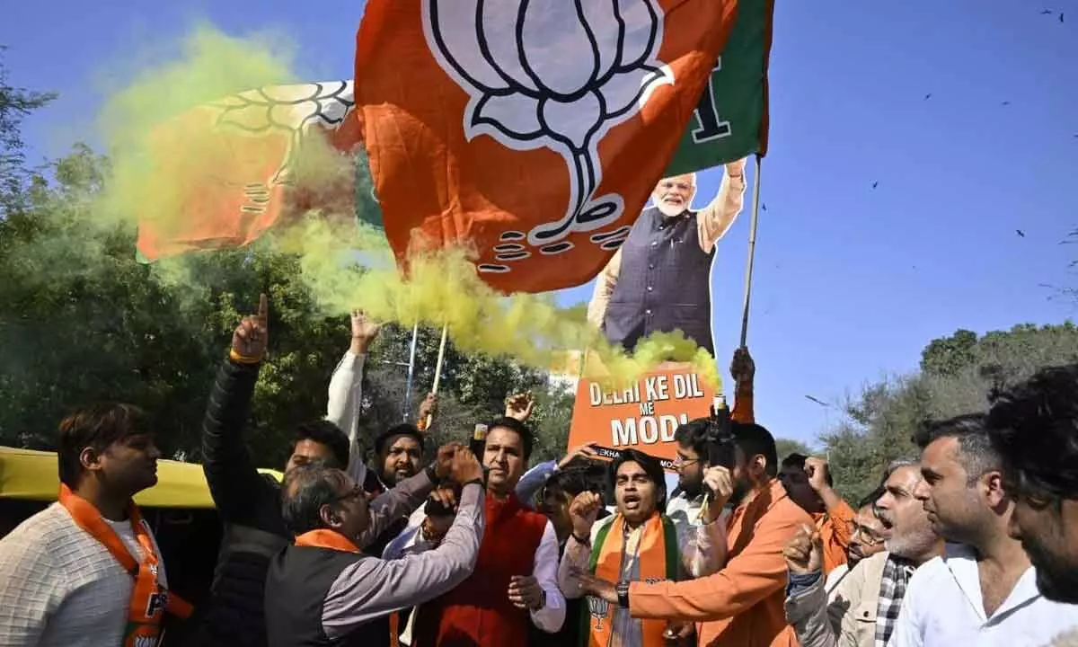 AP and Telangana BJP Celebrate Victory in Delhi Assembly Elections