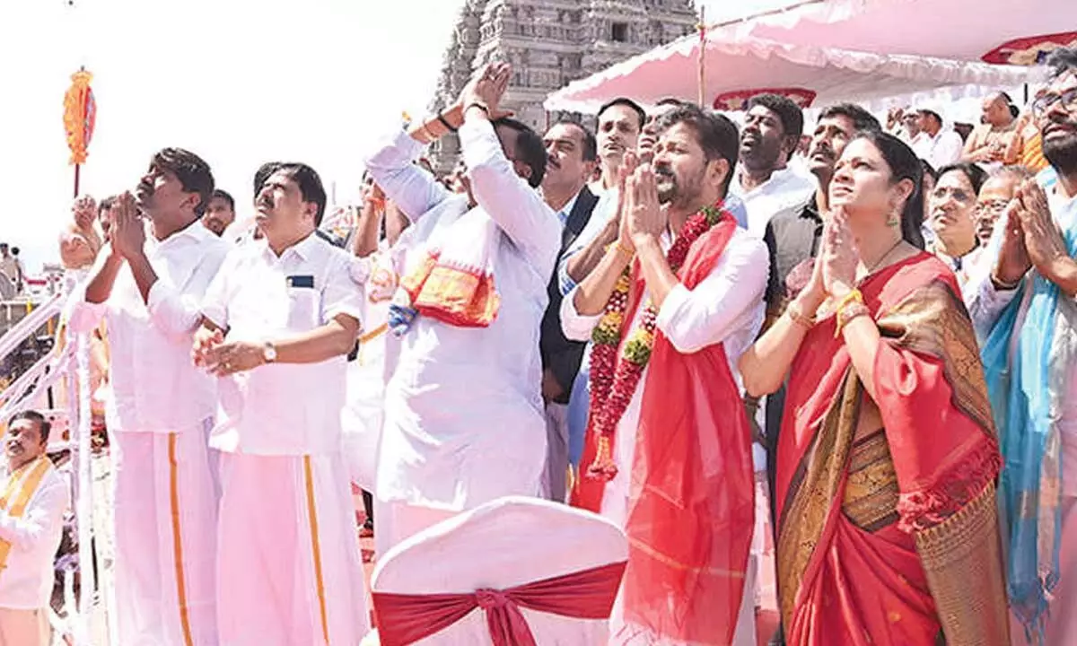 CM inaugurates gold-plated Vimana Gopuram