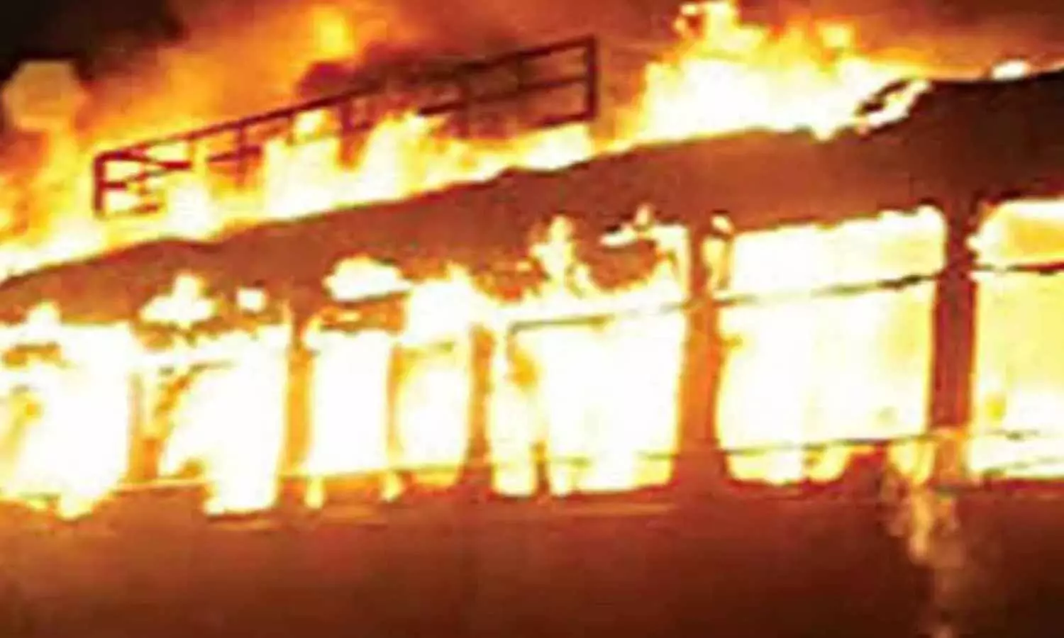 Fire Destroys Two TSRTC Buses at Kushaiguda Depot in Hyderabad