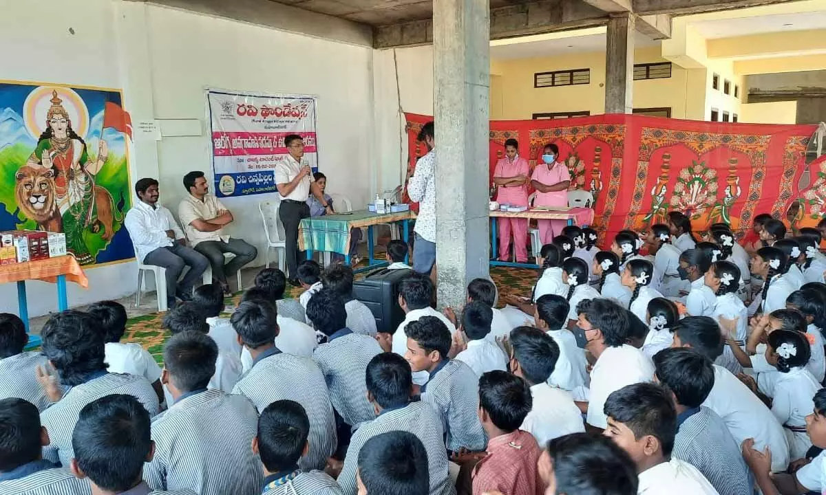 Free Medical Camp Organized for School Children in Nawabpet