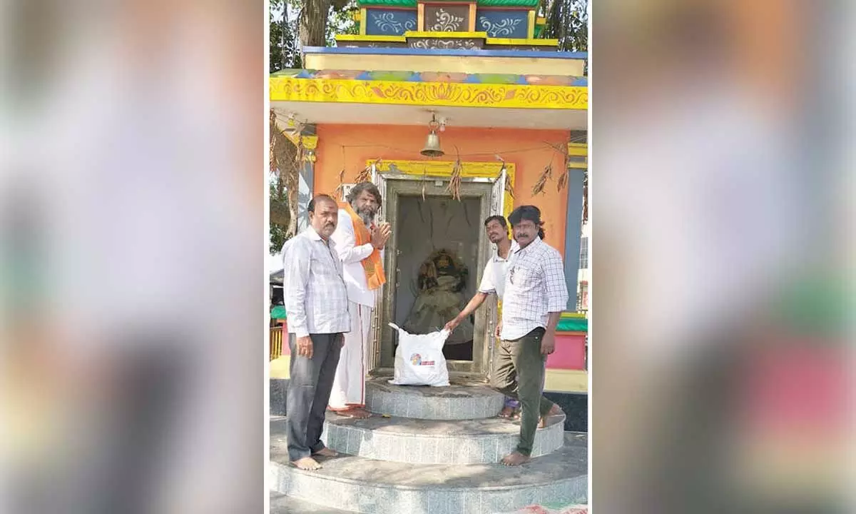 Nenu Saitam provides puja materials to 116 temples on Maha Sivaratri