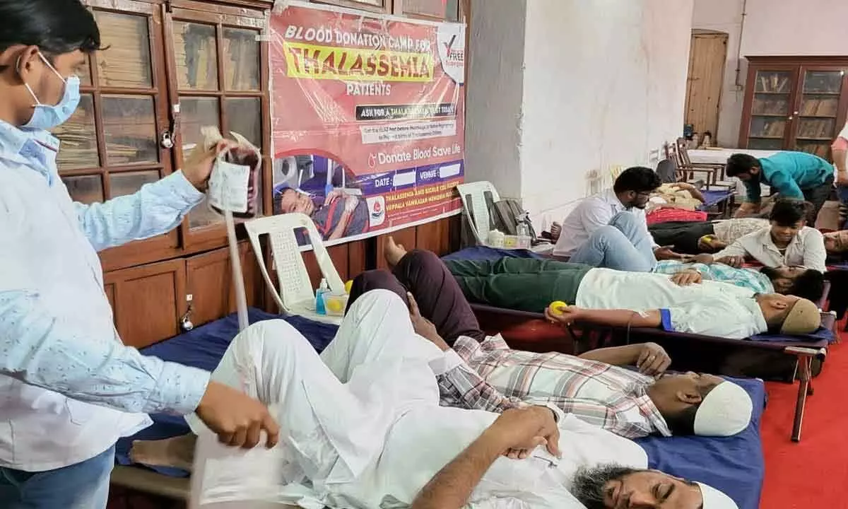 Over 1,900 People Donate Blood at Camp in Hyderabad