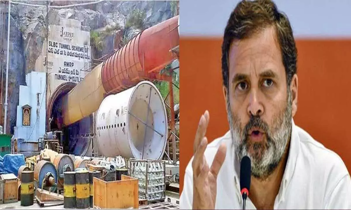 Rahul Gandhi speaks with CM Revanth Reddy about SLBC tunnel rescue efforts