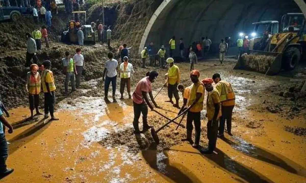 Rescuers Rush to Save Workers Trapped in Telangana Tunnel Collapse