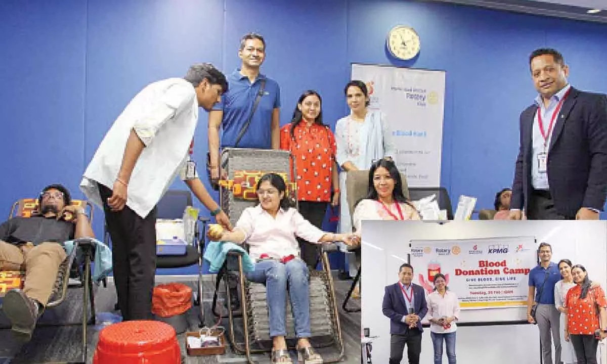 Rotary Club's Blood Donation Drive Collects 73 Units in Hyderabad