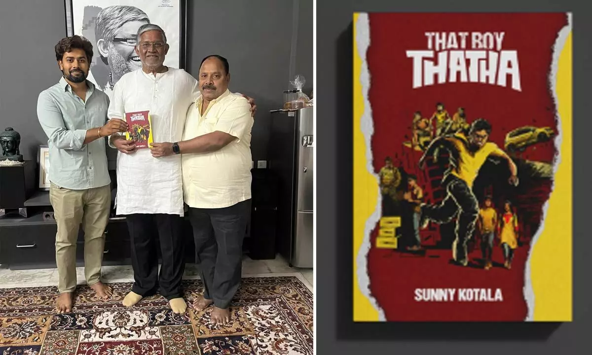 Sai Teja Releases His First Book 'That Boy Thatha' with Actor Tanikella Bharani