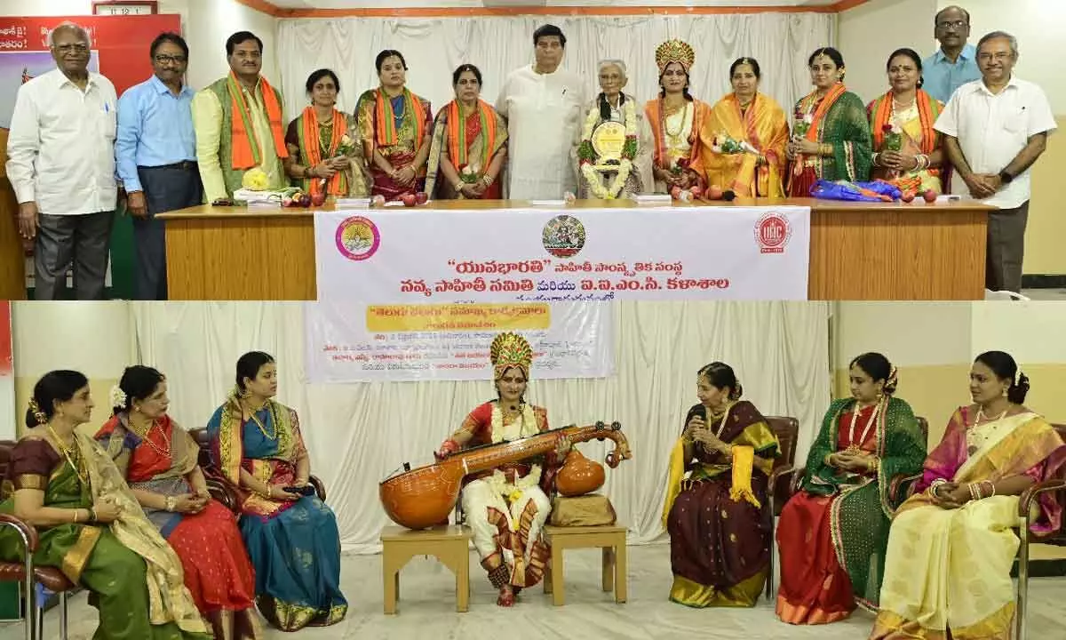 Sarada Vijayam Celebrates Legendary Telugu Women Poets on Stage