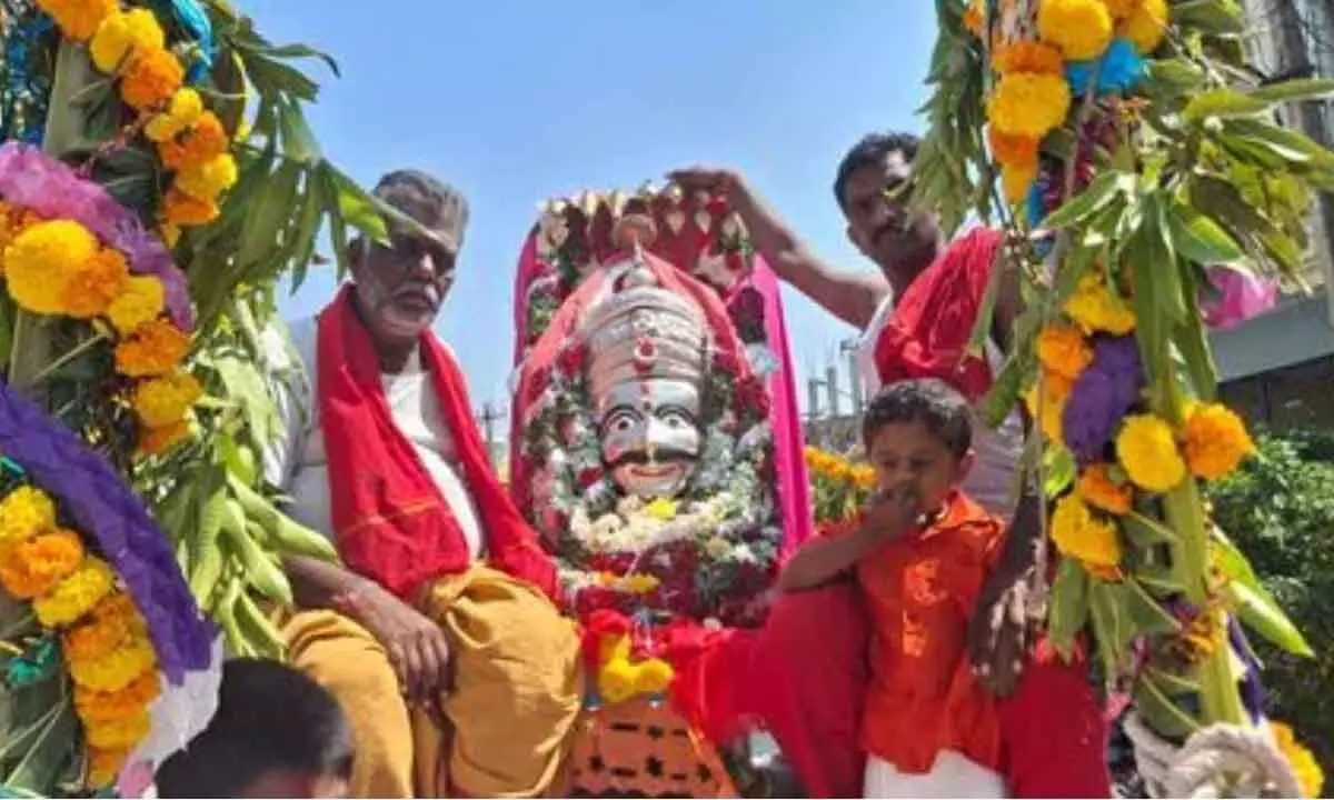 Tikka Veereswara Swamy Procession Brings Devotion and Festivity to Ija Town