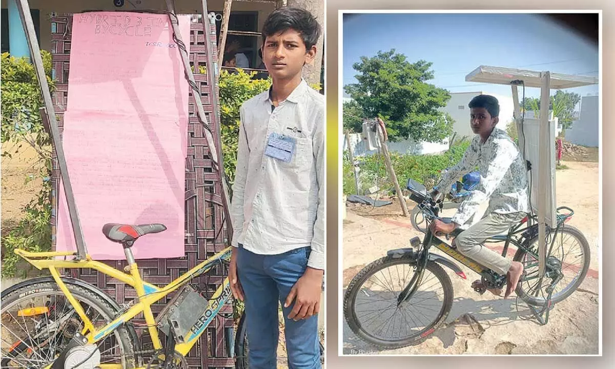 Young man creates hybrid bicycle and earns widespread praise