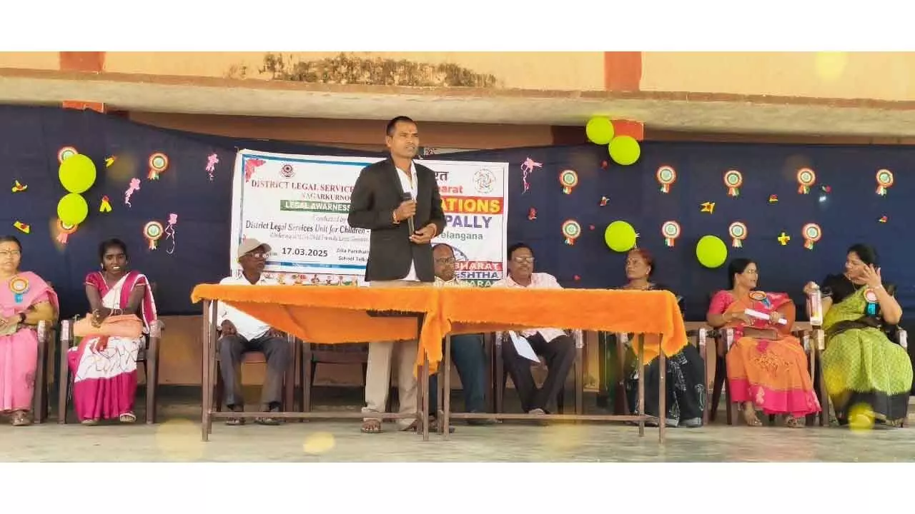 Awareness Seminar on Child-Friendly Legal Services Conducted at Telakapally ZPHS