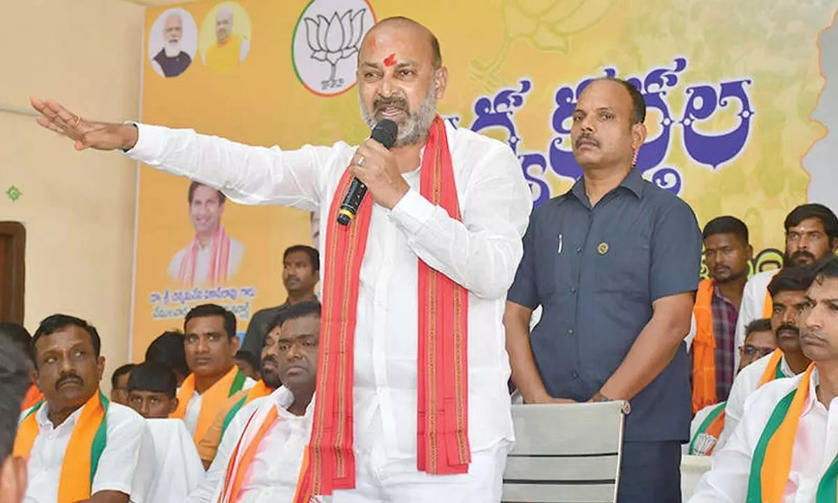 Bandi Sanjay accuses Congress of pushing Telangana toward a Sri Lanka-like crisis