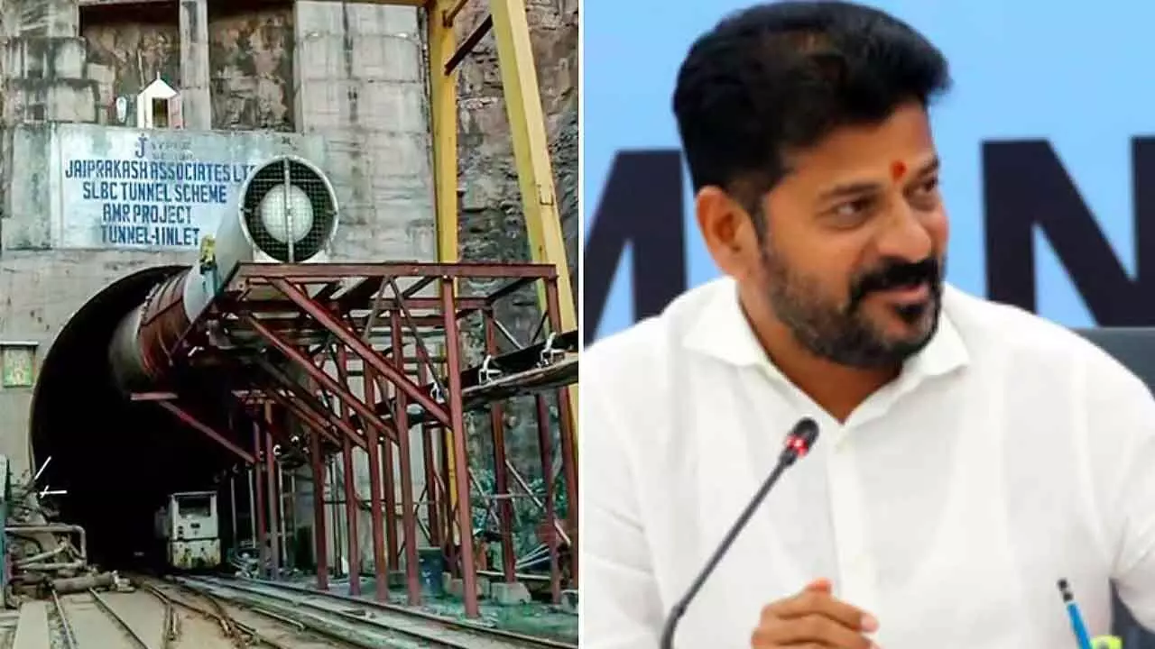 CM Revanth Reddy reviews SLBC rescue efforts, travels to Delhi for AICC meeting