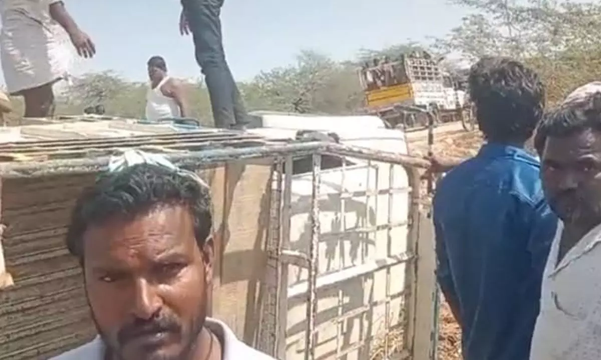 Consecutive Car Accidents in Gadwal Put Workers' Safety in Danger