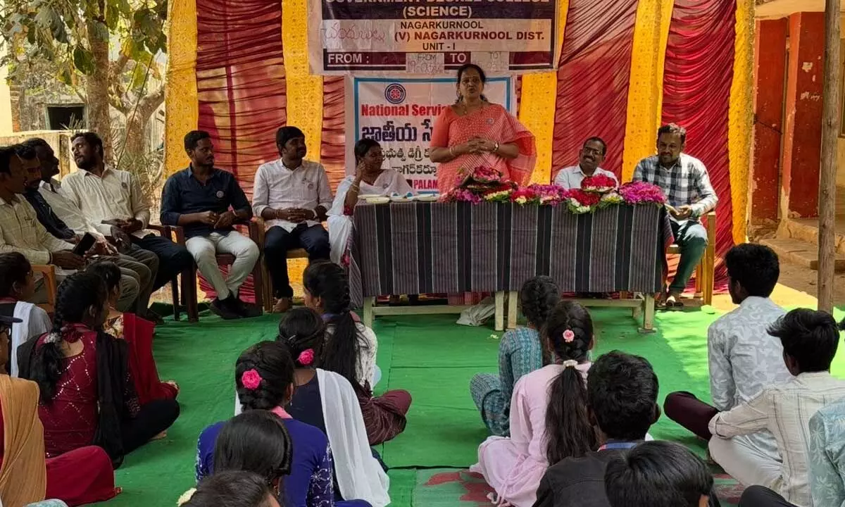 DMHO Dr. Swarajyalakshmi Praises Student Community Service at NSS Camp