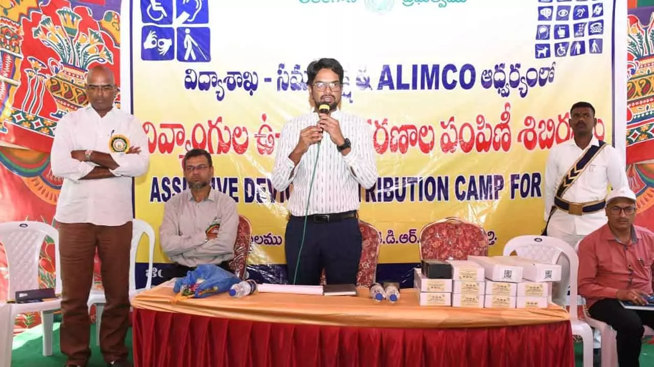 Free Assistive Devices Given to Children with Special Needs in Wanaparthy