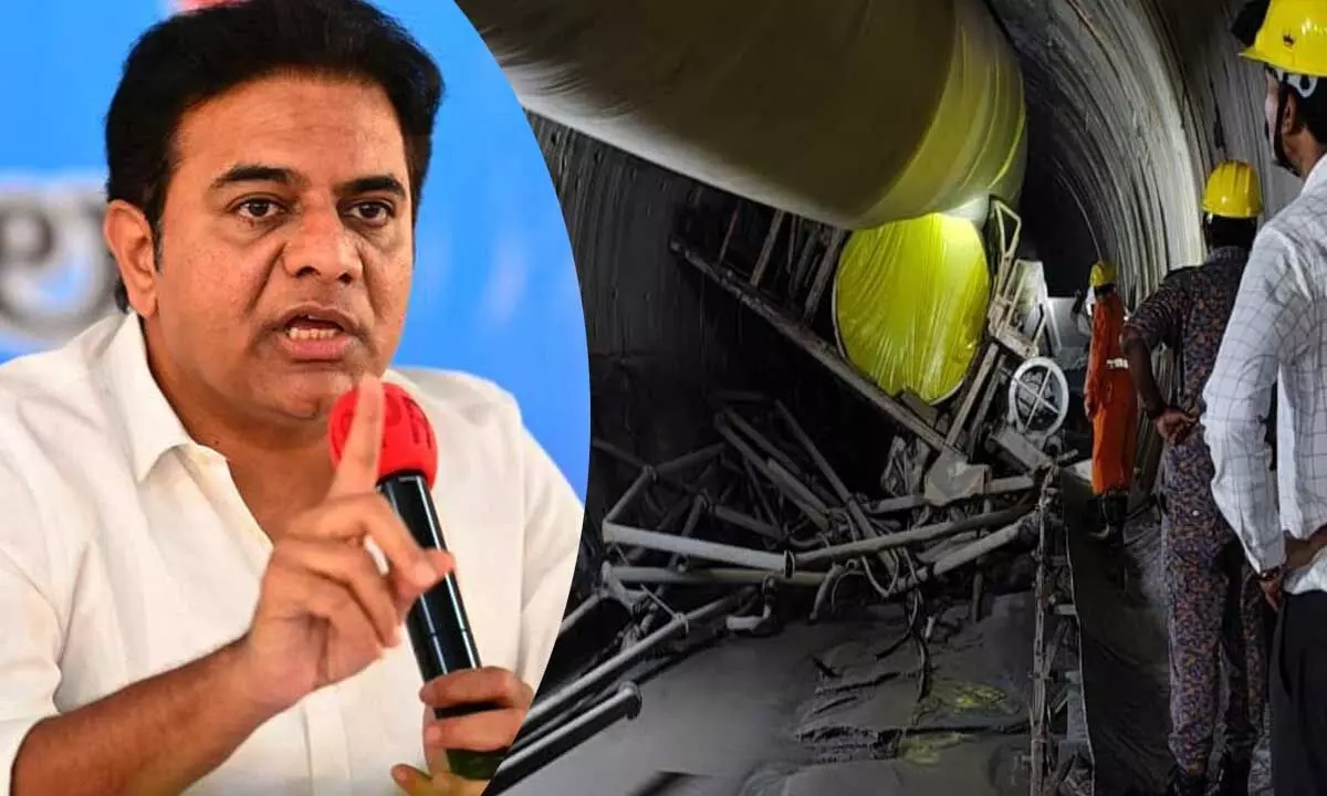 KTR Claims State Government Ignored Warnings Before SLBC Tunnel Disaster