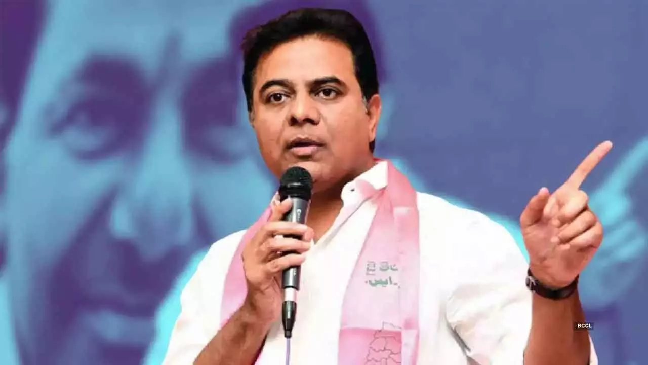 KTR criticizes CM for private meetings with BJP leaders