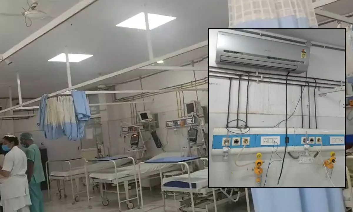 Patients Struggle as ICU Air Conditioners Stay Broken at Nagar Kurnool Government Hospital